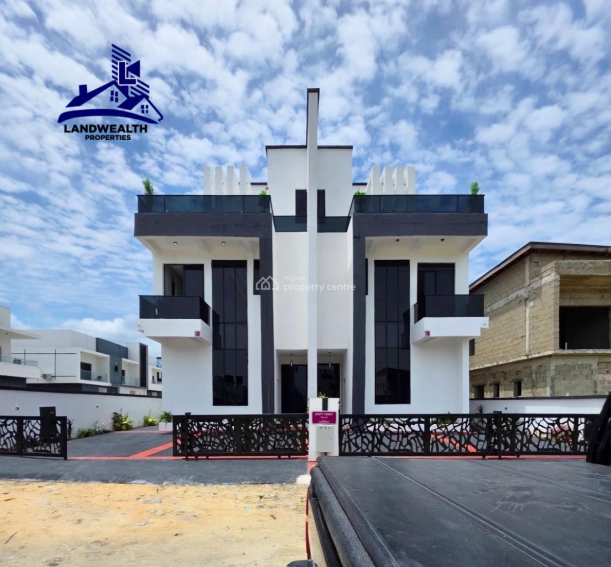 Luxury Smart 6 Bedroom Detached Cinema, Gym Room, Penthouse Duplex, Secure Estate at Ajah Lekki, Ajah, Lagos, Semi-detached Duplex for Sale