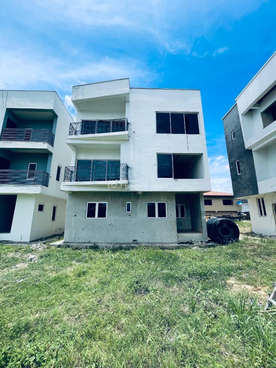 Brand New 4 Bedroom Fully Detached Duplex on 2 Floors with a Bq, George Bassey Close, Agungi, Lekki, Lagos, Detached Duplex for Sale