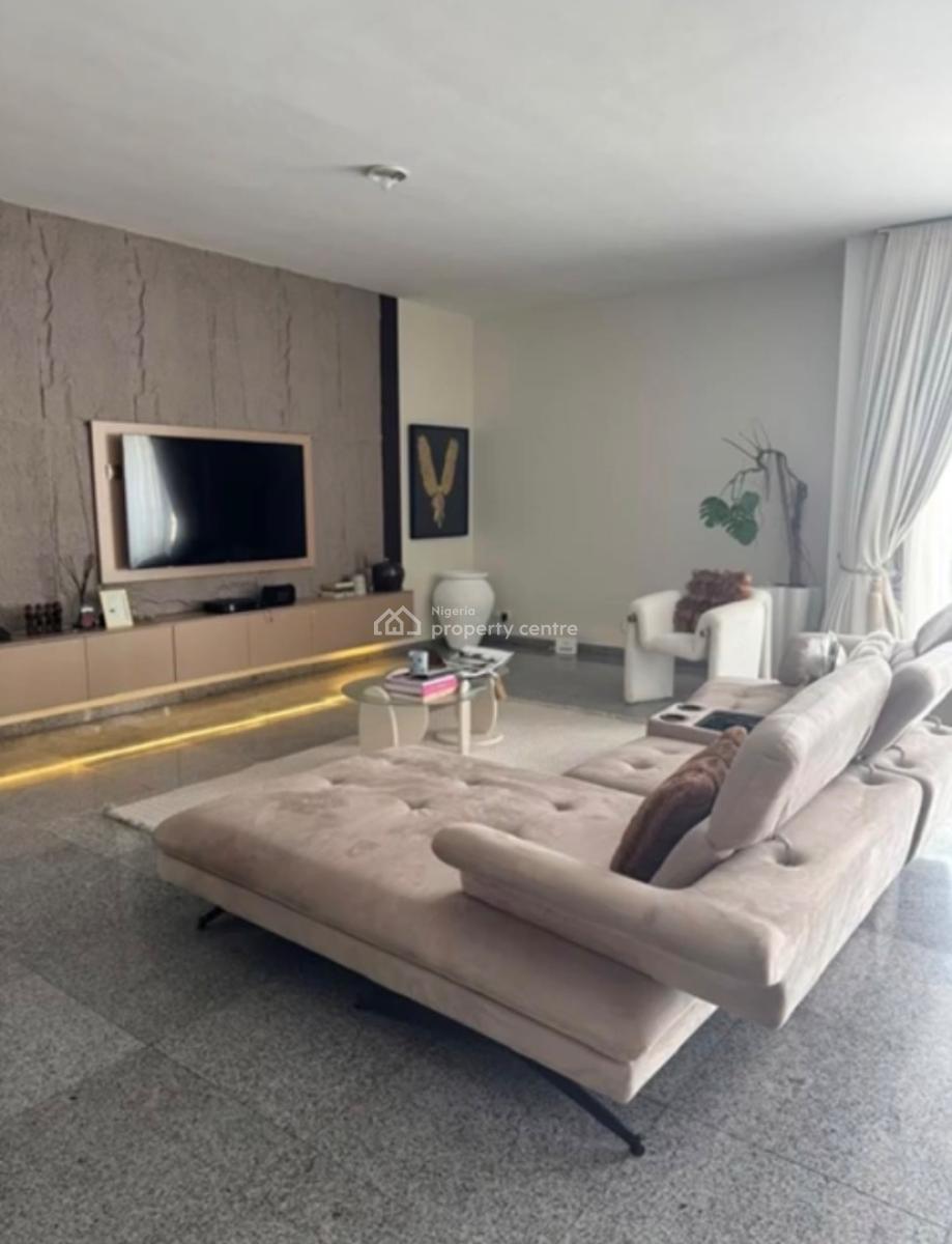 Oceanview Furnished 3 Bedroom Apartment + Swimming Pool, Gym, Banana Island, Ikoyi, Lagos, Flat / Apartment for Rent