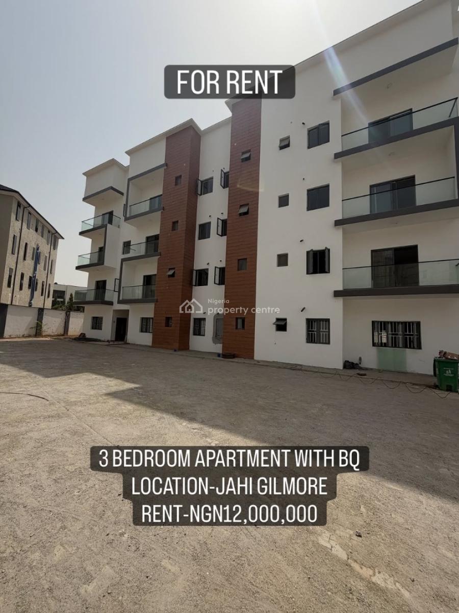 3 Bedroom Apartment+ Bq, Jahi, Jahi, Abuja, Terraced Duplex for Rent