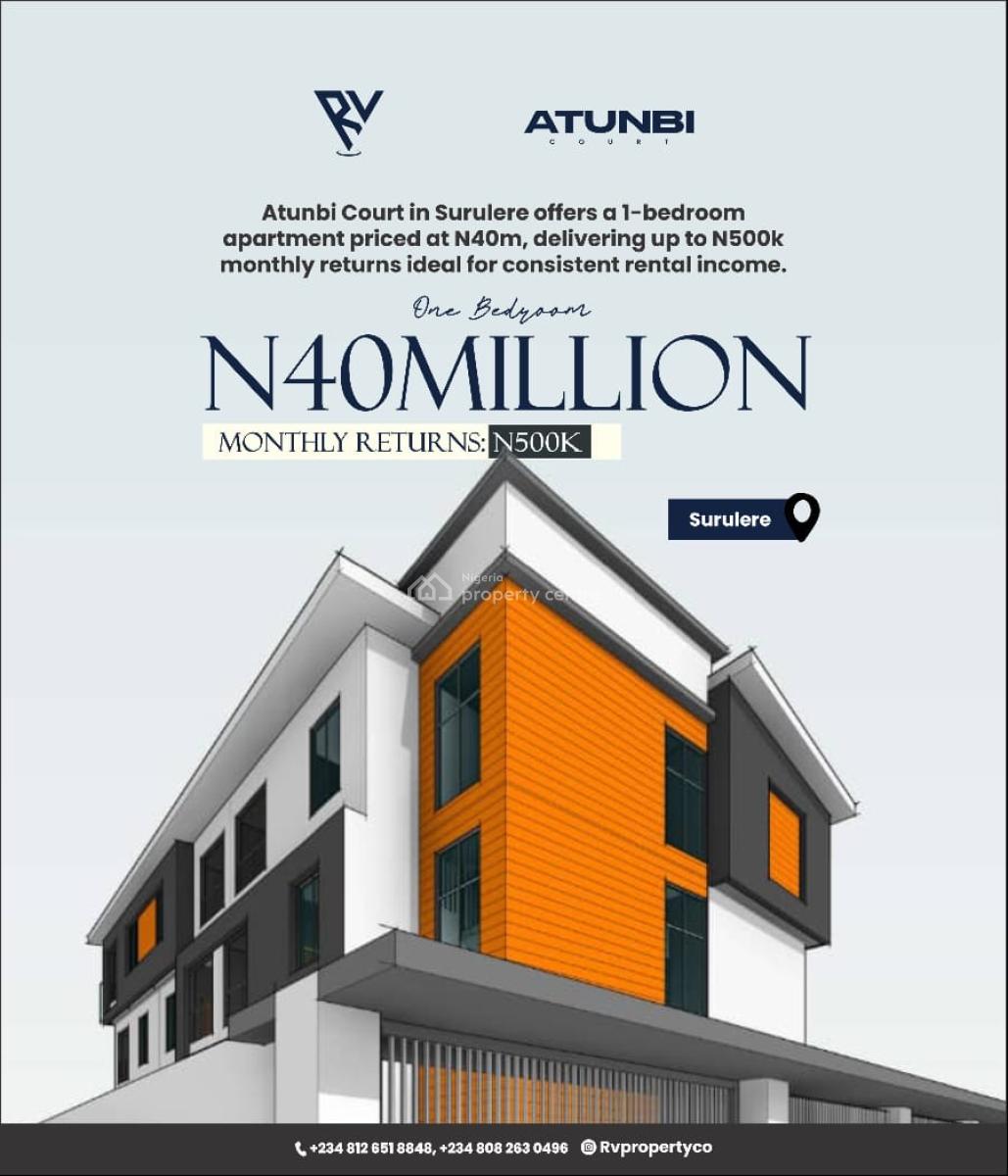 Own a 1-bedroom Apartment for Life, Own an Apartment and Earn Passive Income for Life, Surulere, Lagos, Flat / Apartment for Sale