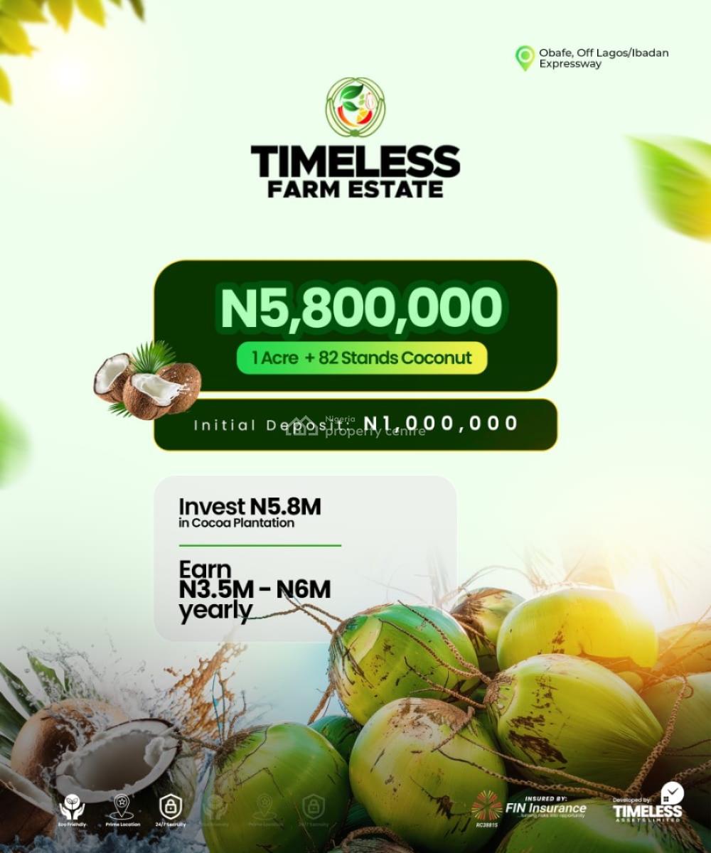 Farm Estate, Off Obafemi, Abeokuta North, Ogun, Commercial Land for Sale