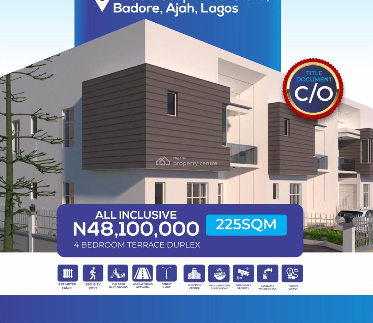 Luxury Land with C of O, Villa Estate, Ajah, Lagos, Residential Land for Sale