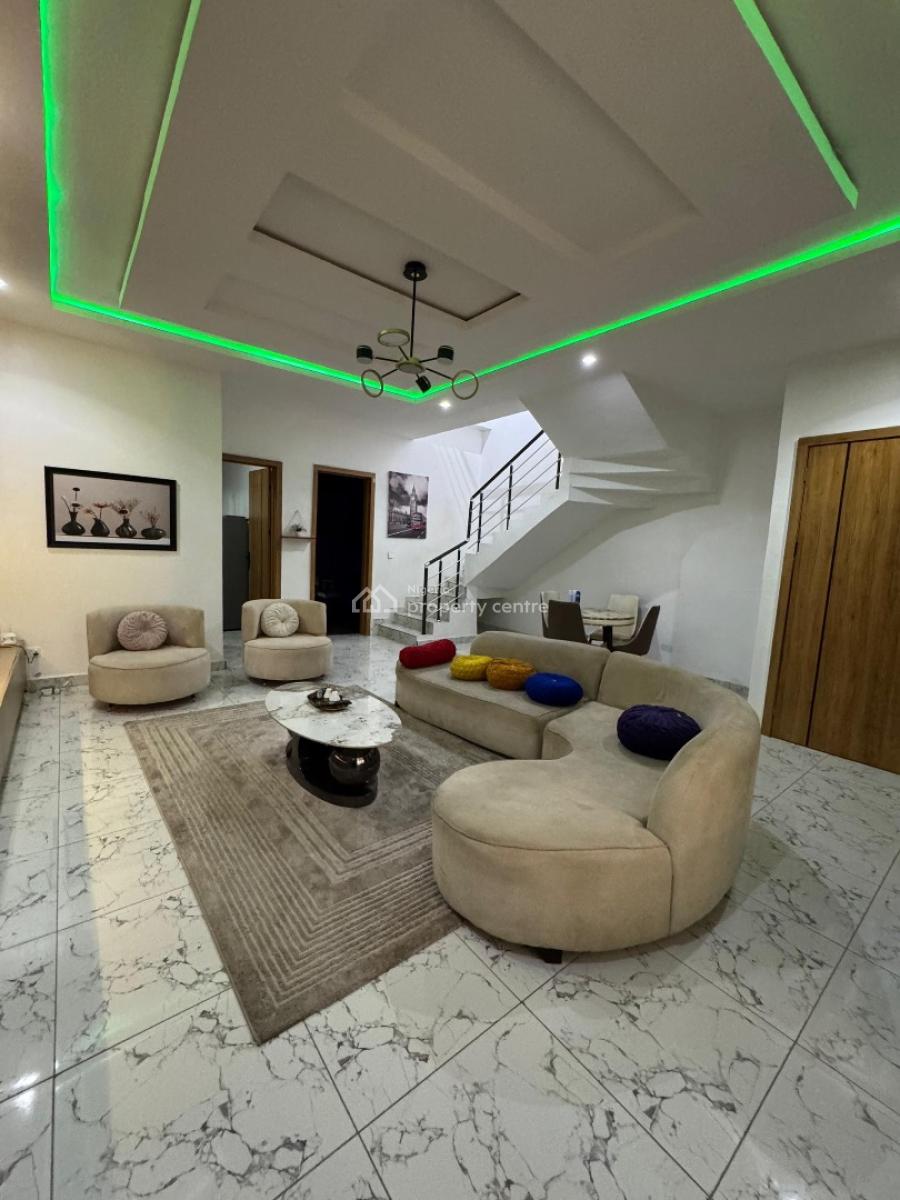 Fully Furnished House  4 Bedroom Duplex Terrace with 24 Hours Light, Harris Drive Vgc Lekki, Lekki, Lagos, Terraced Duplex for Rent
