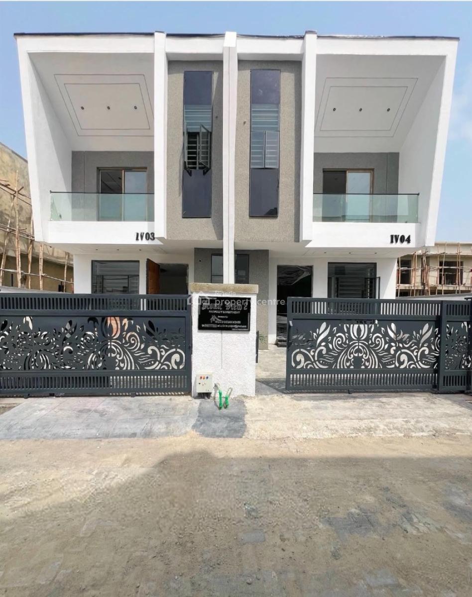 Luxury Smart Home 4 Bedroom Semi-detached Duplexes with Bq, Ikota, Lekki, Lagos, Semi-detached Duplex for Sale