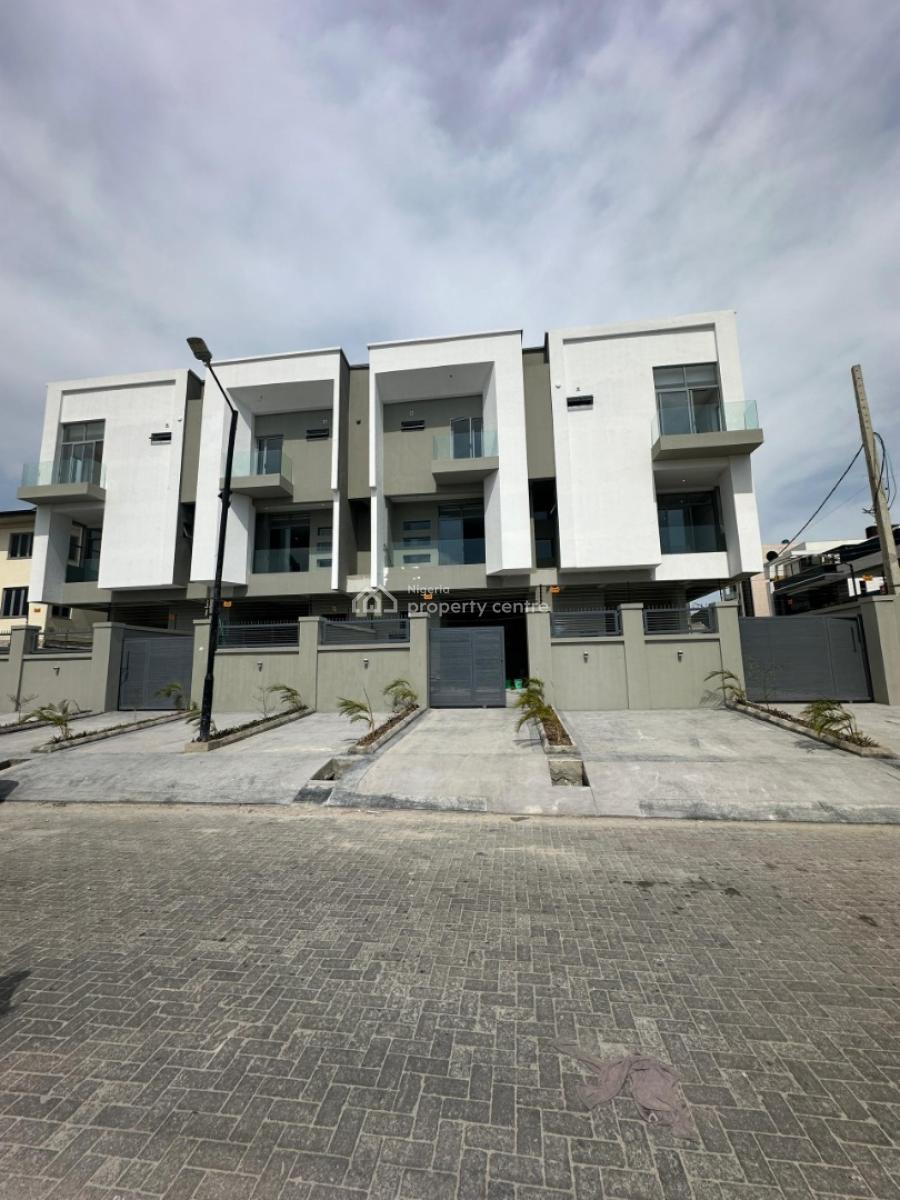 Top-notch Modern Designed 4 Bedroom Semi-detached House with a Room Bq, Lekki Phase 1, Lekki, Lagos, Terraced Duplex for Sale