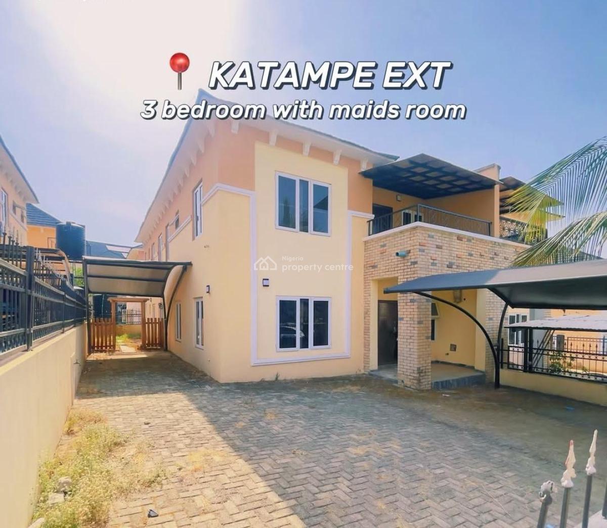 3 Bedroom Semi Detached Duplex, Opp. Aso Radio, Katampe Extension, Katampe, Abuja, Semi-detached Duplex for Sale