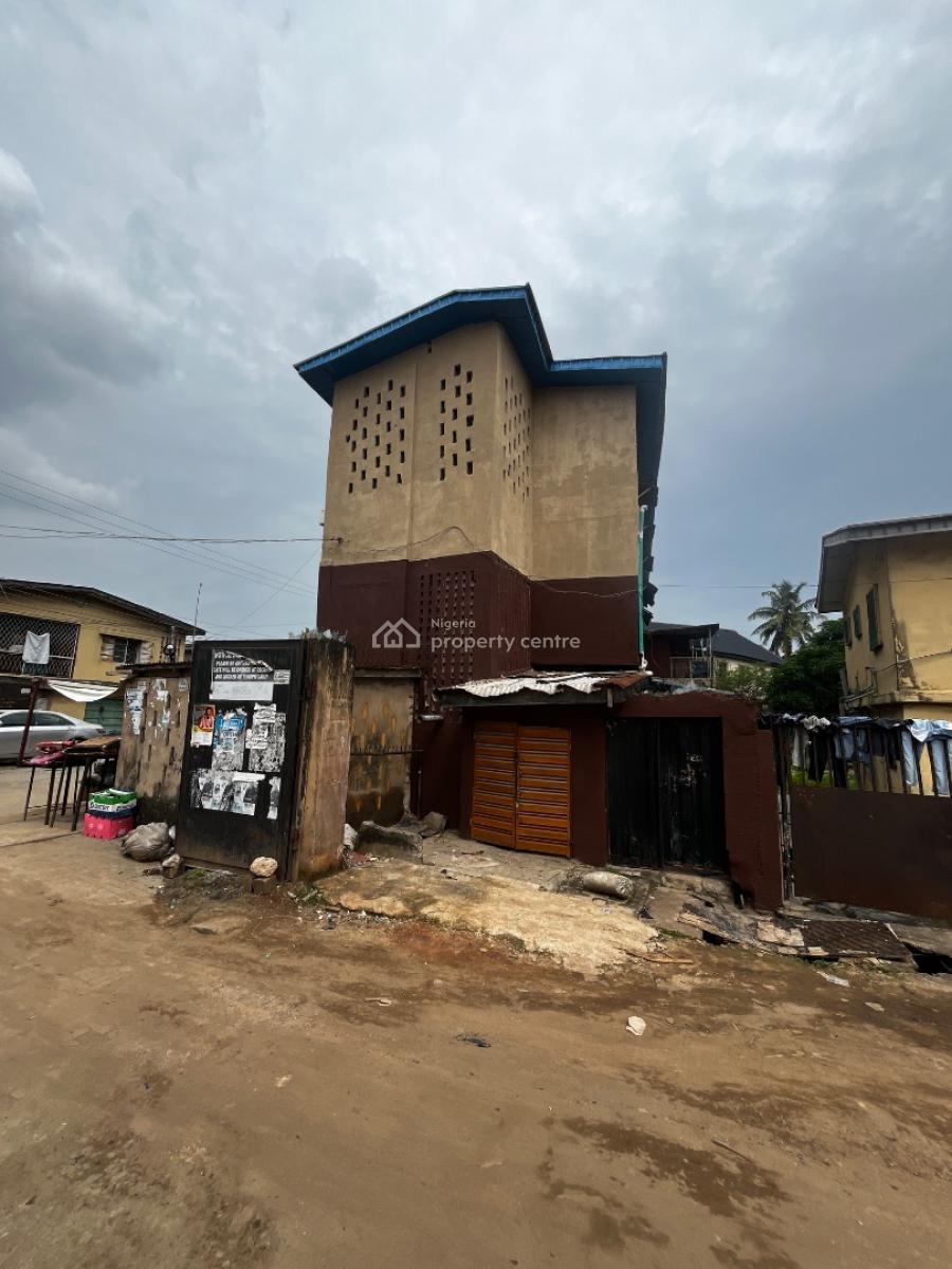 2 Storey  Building on a  Cornerpiece  Blocks of Mini Flats and Shop, Off Adekunle Kuye, Surulere, Lagos, Block of Flats for Sale