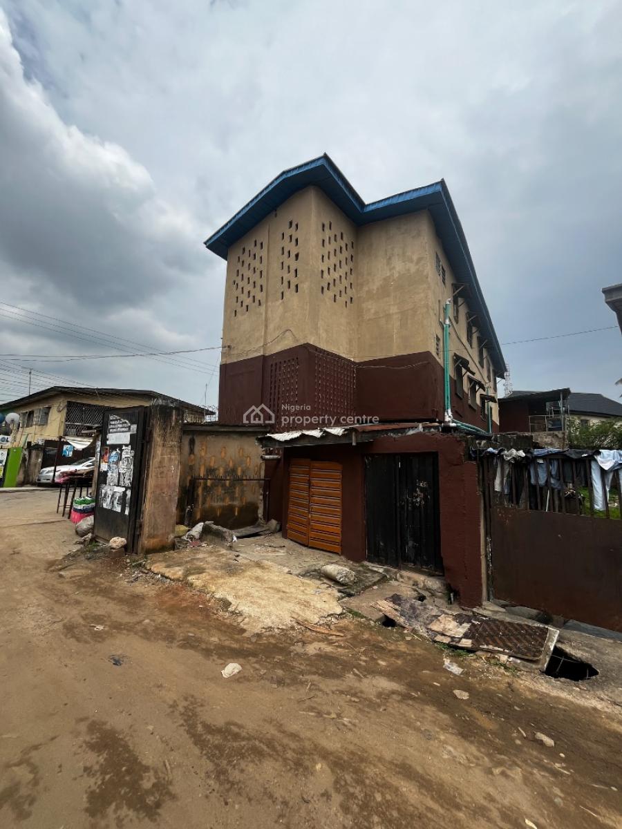 2 Storey  Building on a  Cornerpiece  Blocks of Mini Flats and Shop, Off Adekunle Kuye, Surulere, Lagos, Block of Flats for Sale