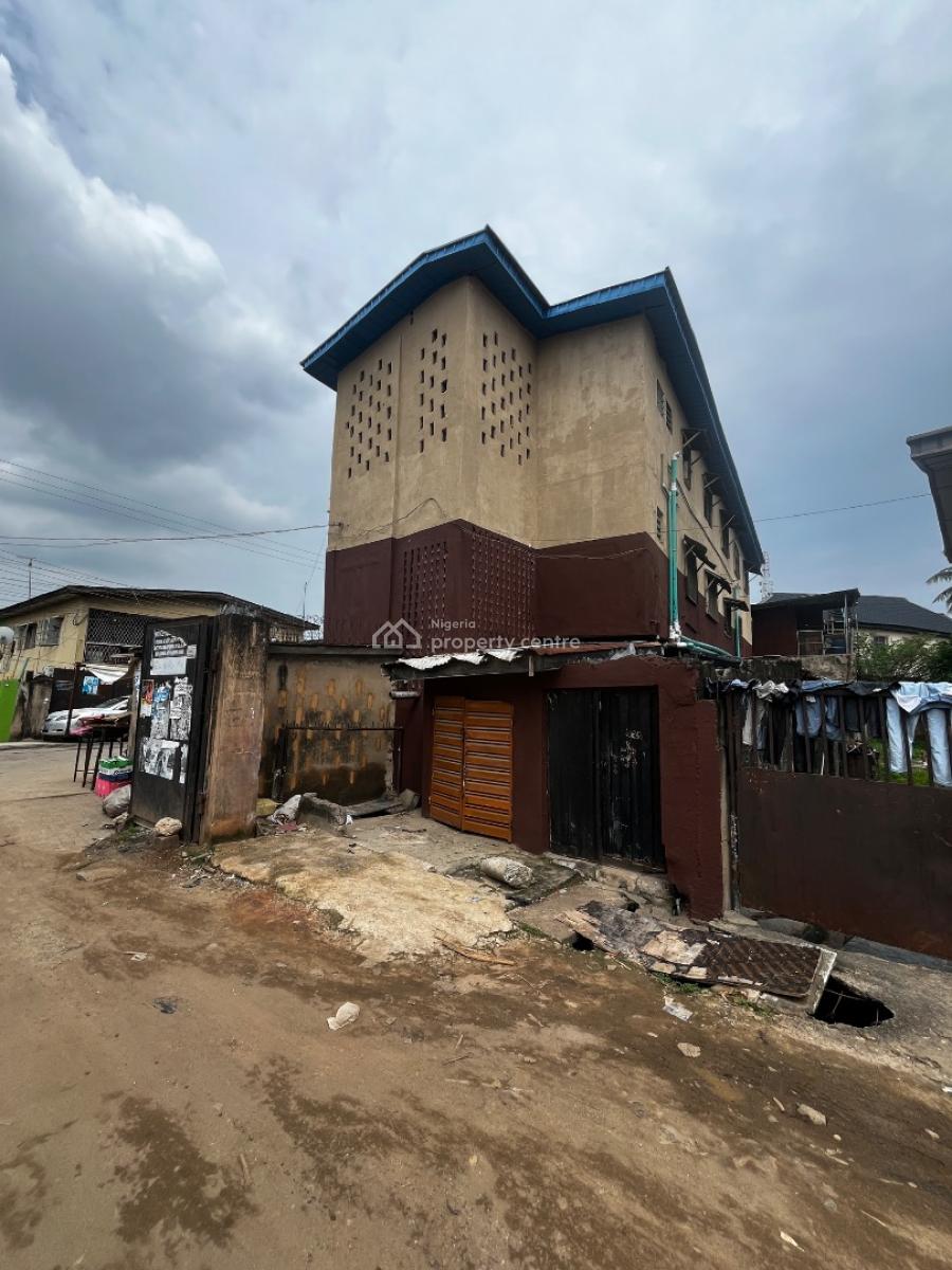 2 Storey  Building on a  Cornerpiece  Blocks of Mini Flats and Shop, Off Adekunle Kuye, Surulere, Lagos, Block of Flats for Sale