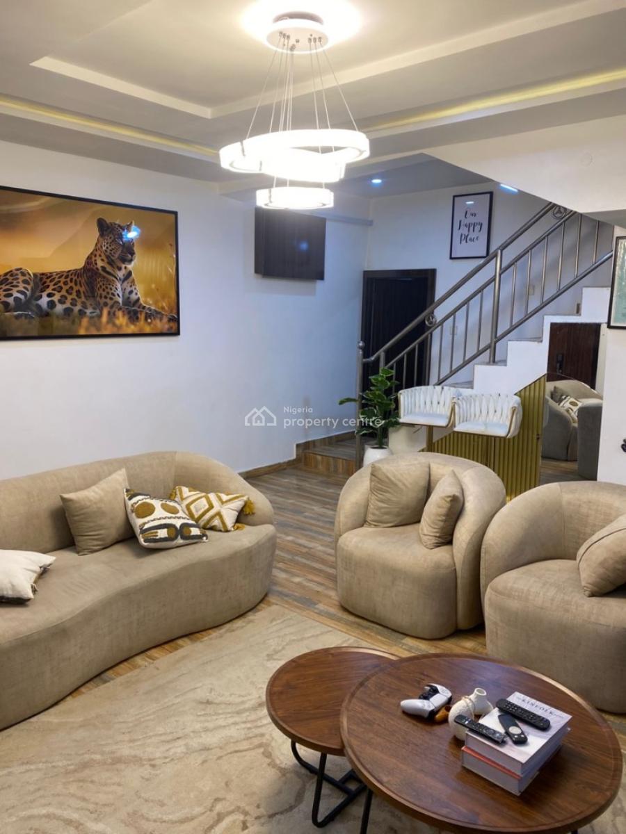 Luxury Furnished 3bedroom Terrace Duplex, Inside Naf Valley Estate, Asokoro District, Abuja, Terraced Duplex for Rent