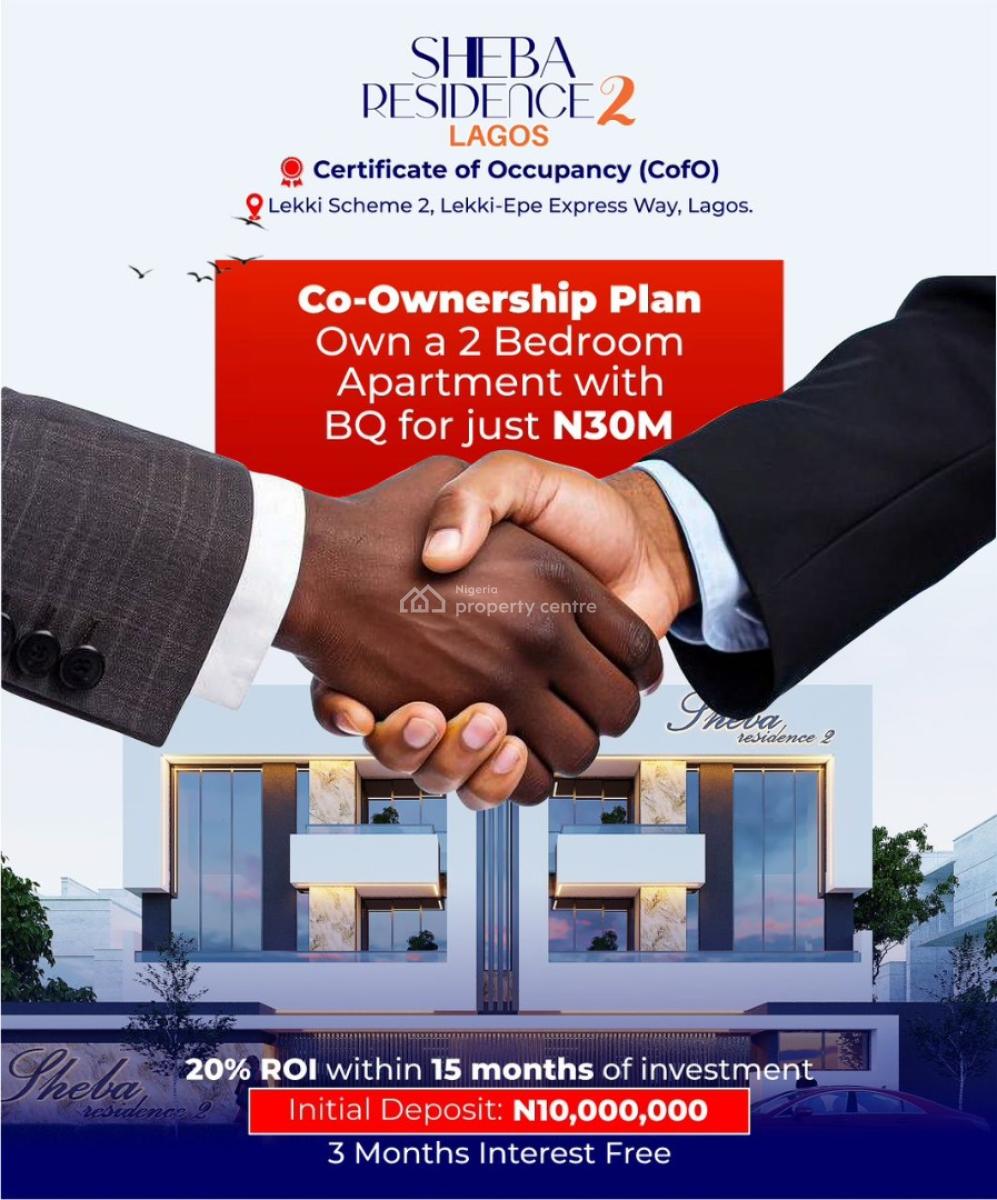 Co-own Beautiful 2 Bedroom Apartment with Good Roi Within 15 Months, Abraham Adesanya, Ogombo Road, Lekki, Lagos, Flat / Apartment for Sale