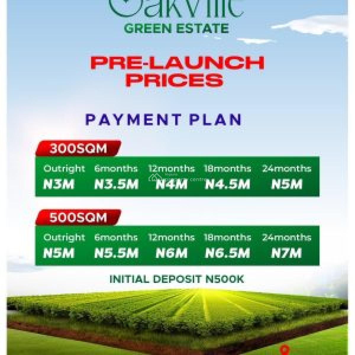 Oakville Green Estate - Affordable Plots of Land, Close to Sagamu Interchange and Papalanto Expressway, Mowe Ofada, Ogun, Residential Land for Sale