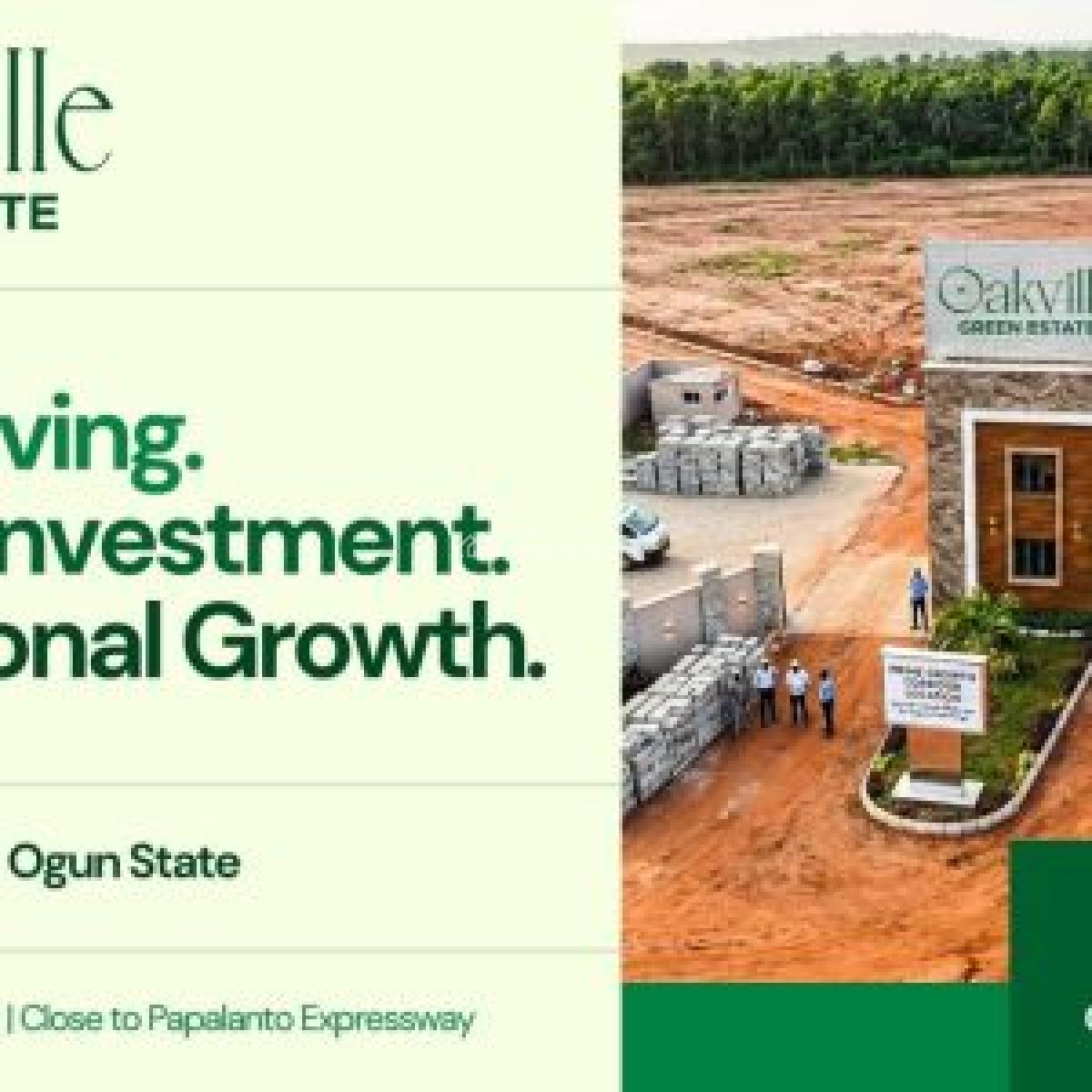 Oakville Green Estate - Affordable Plots of Land, Close to Sagamu Interchange and Papalanto Expressway, Mowe Ofada, Ogun, Residential Land for Sale