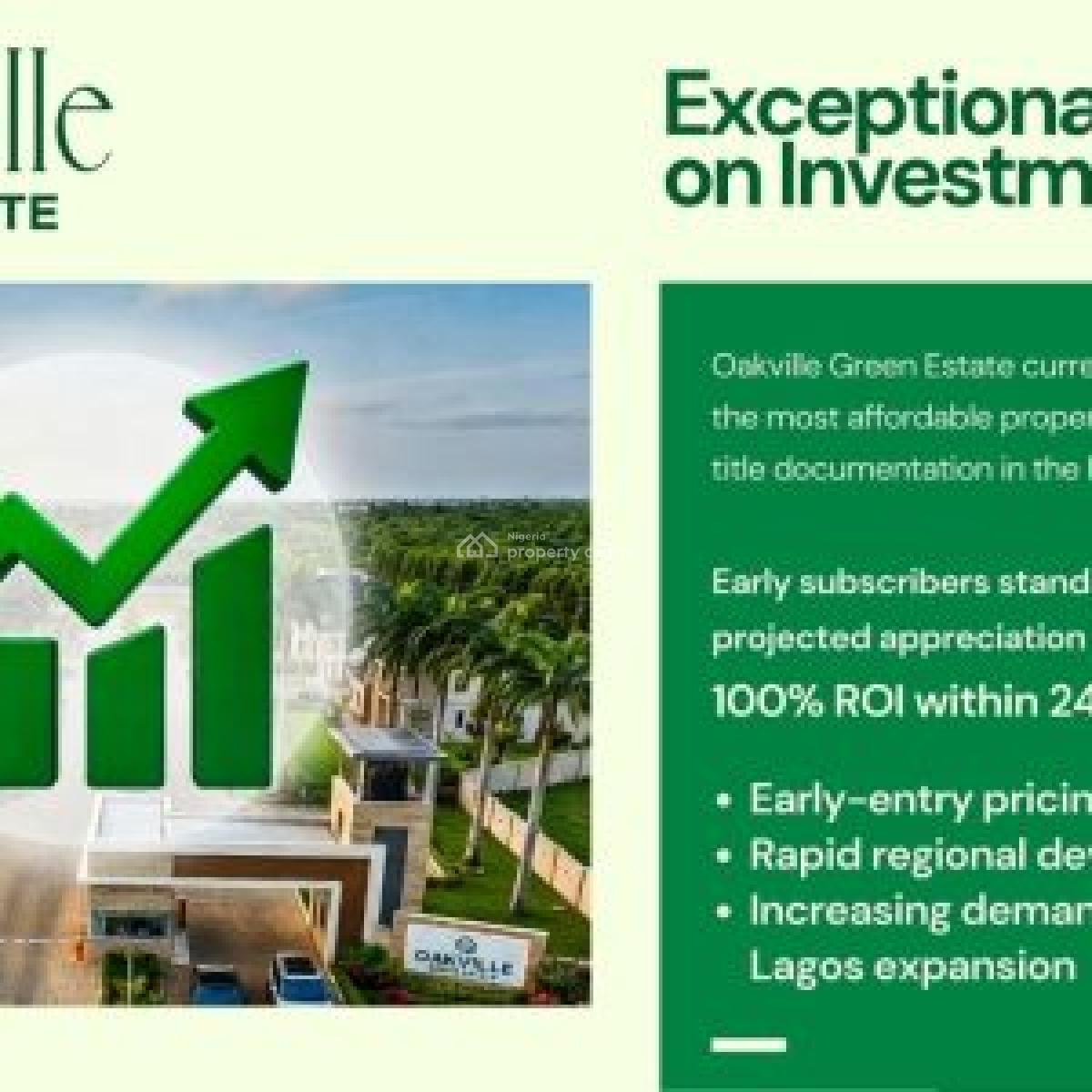 Oakville Green Estate - Affordable Plots of Land, Close to Sagamu Interchange and Papalanto Expressway, Mowe Ofada, Ogun, Residential Land for Sale