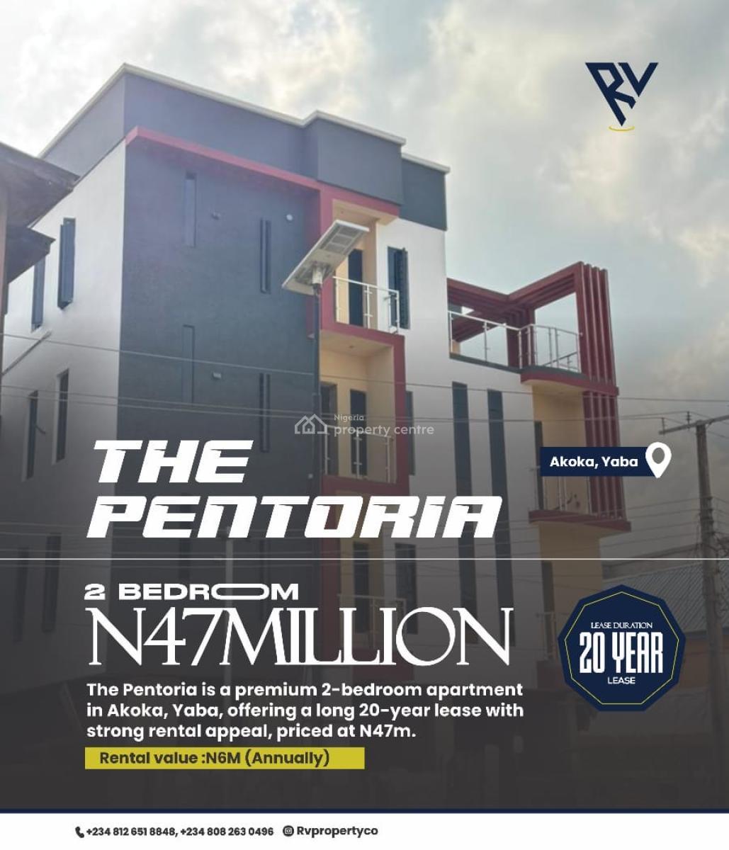 Elegantly Designed 2 Bedroom Apartment Passive Returns, Earn 6m Yearly From This Exquisite Apartment for 20yrs Leasehold,akoka, Yaba, Lagos, Flat / Apartment for Sale