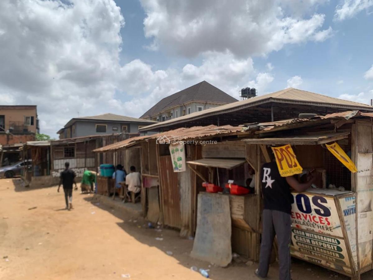 an Empty One and Half Plot of Land in a Commercial Area, Igando, Alimosho, Lagos, Commercial Land for Sale