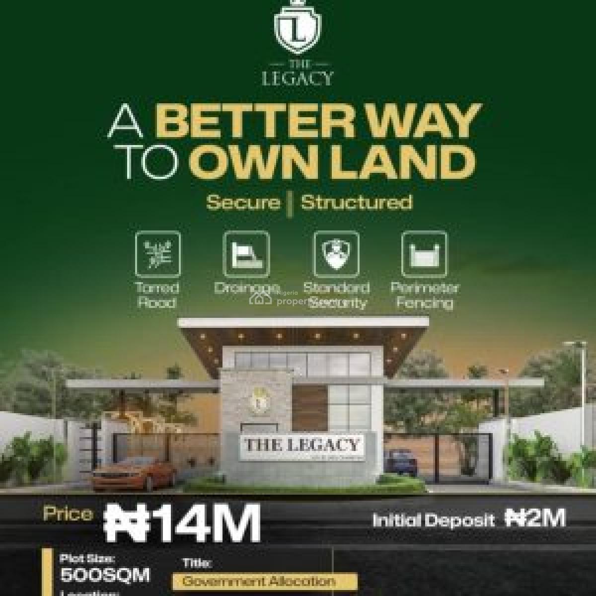 The Legacy - Affordable 500 Sqm Plots of Land, Ijebu Ode Road, Off Lagos-ibadan Expressway, Ibadan, Oyo, Residential Land for Sale