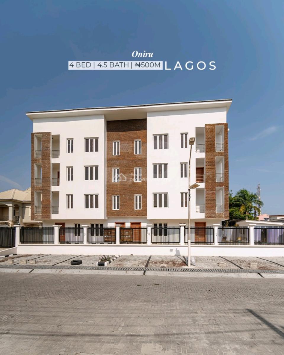 4 Bed  Maisonette  4.5 Bath  Oniru, Lagos  N500 Million  Features, Oniru, Victoria Island (vi), Lagos, House for Sale