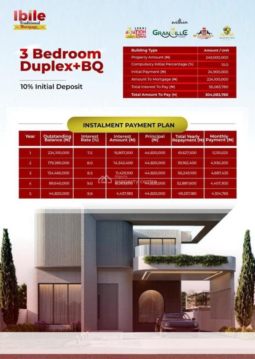 Premium 5 Bedroom Home with Bq, Ibile Traditional Mortgage Housing, Lekki, Lagos, Detached Duplex for Sale