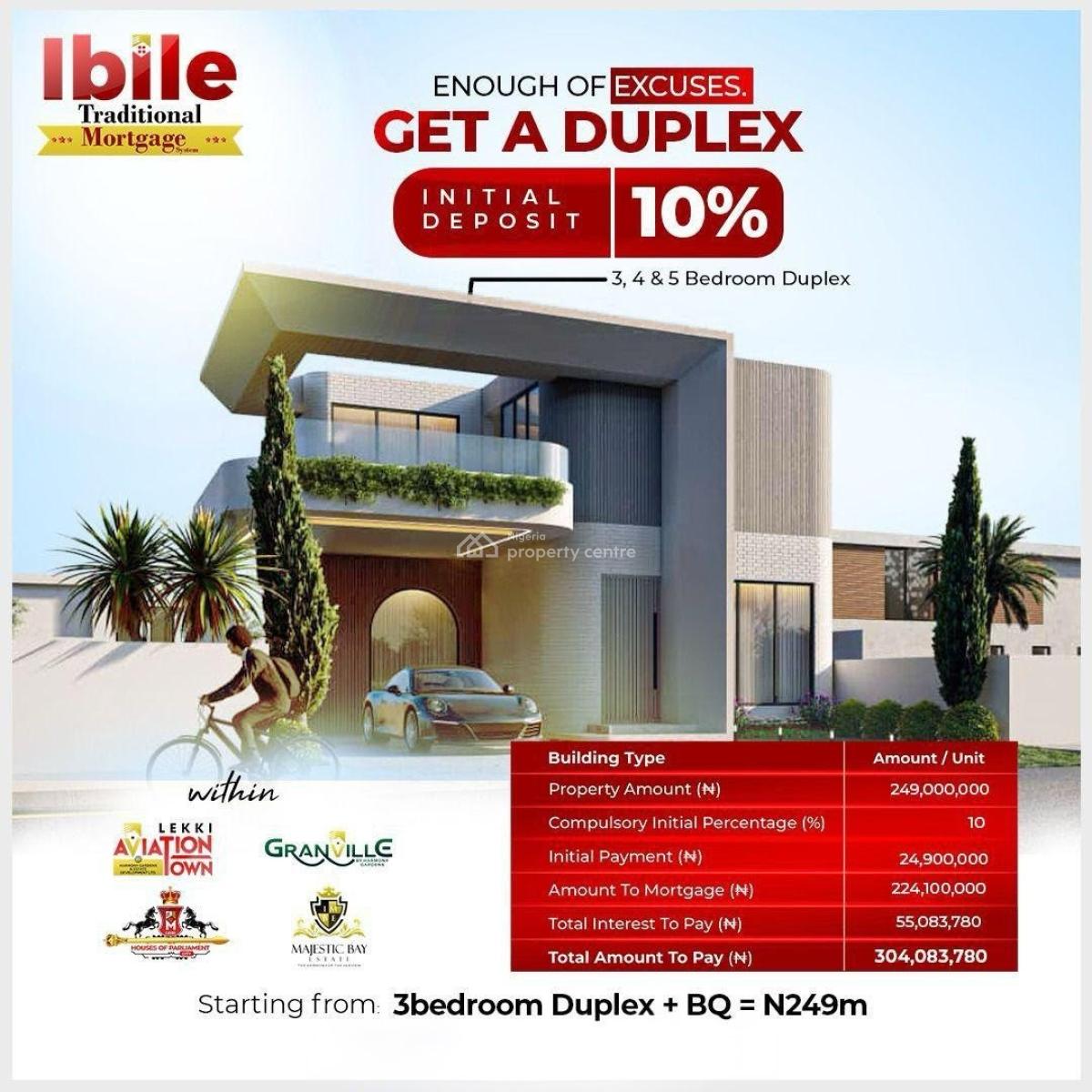 Premium 5 Bedroom Home with Bq, Ibile Traditional Mortgage Housing, Lekki, Lagos, Detached Duplex for Sale
