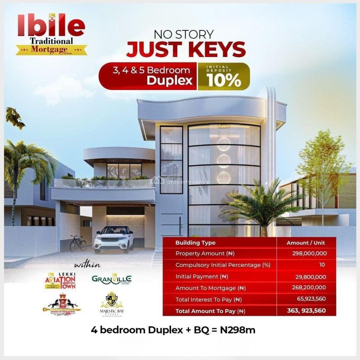 Premium 5 Bedroom Home with Bq, Ibile Traditional Mortgage Housing, Lekki, Lagos, Detached Duplex for Sale