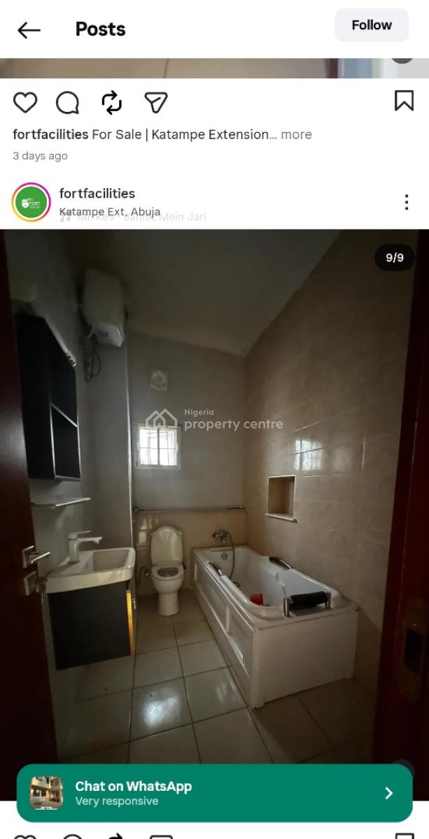 3 Bedroom Apartment in a Serene Environment Katampe Extension.  Price:, Katampe Extension, Katampe, Abuja, Flat / Apartment for Sale