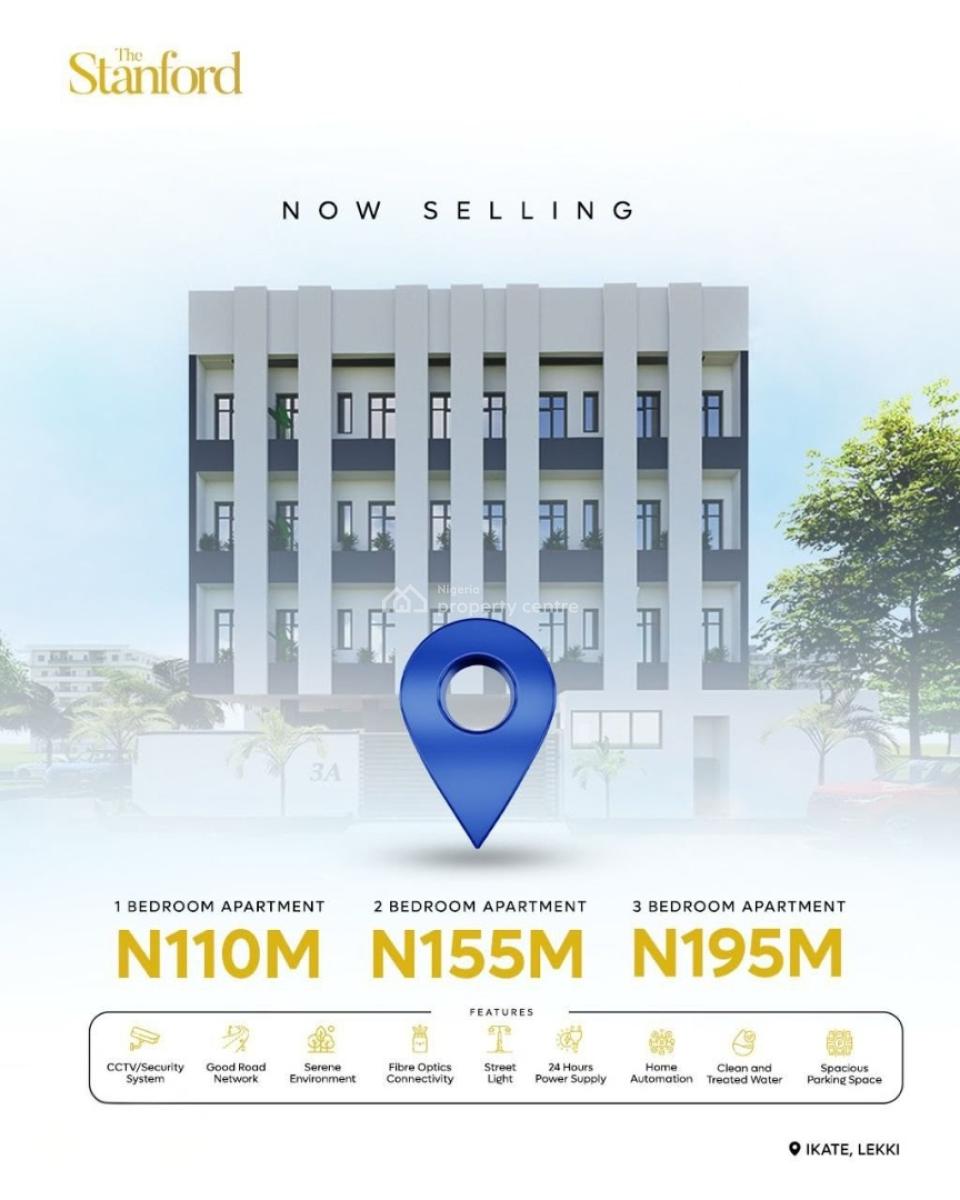 The Stanford Apartments - Luxury 1, 2 & 3 Bedroom Apartments, Ilasan-ikate, Lekki, Just One Minute From Lekki–epe Expressway, Lekki, Lagos, Block of Flats for Sale