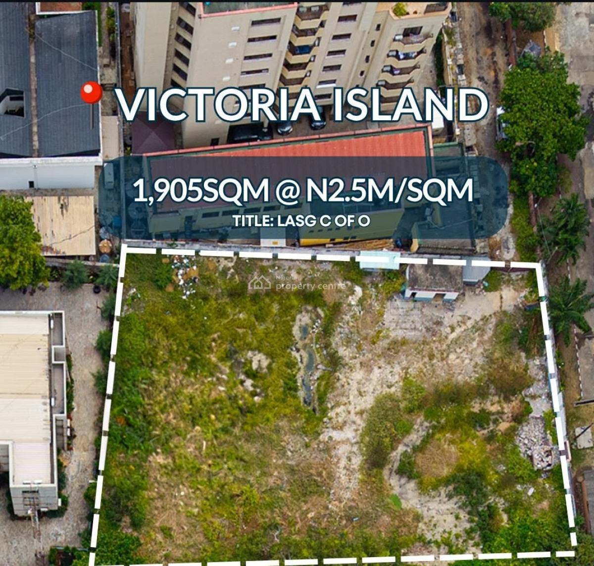 1905sqm of Land, Victoria Island (vi), Lagos, Land for Sale