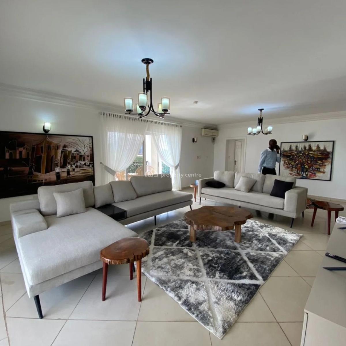 Furnished 3bedroom Apartment with a Room Bq and a Study. N50mil, Wuse 2, Abuja, House for Rent