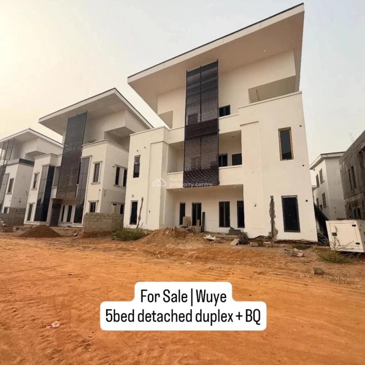 5bedroom Detached Duplex with Bq.  The House Is Smart, Fitted Kitchen,, Wuye, Abuja, House for Sale