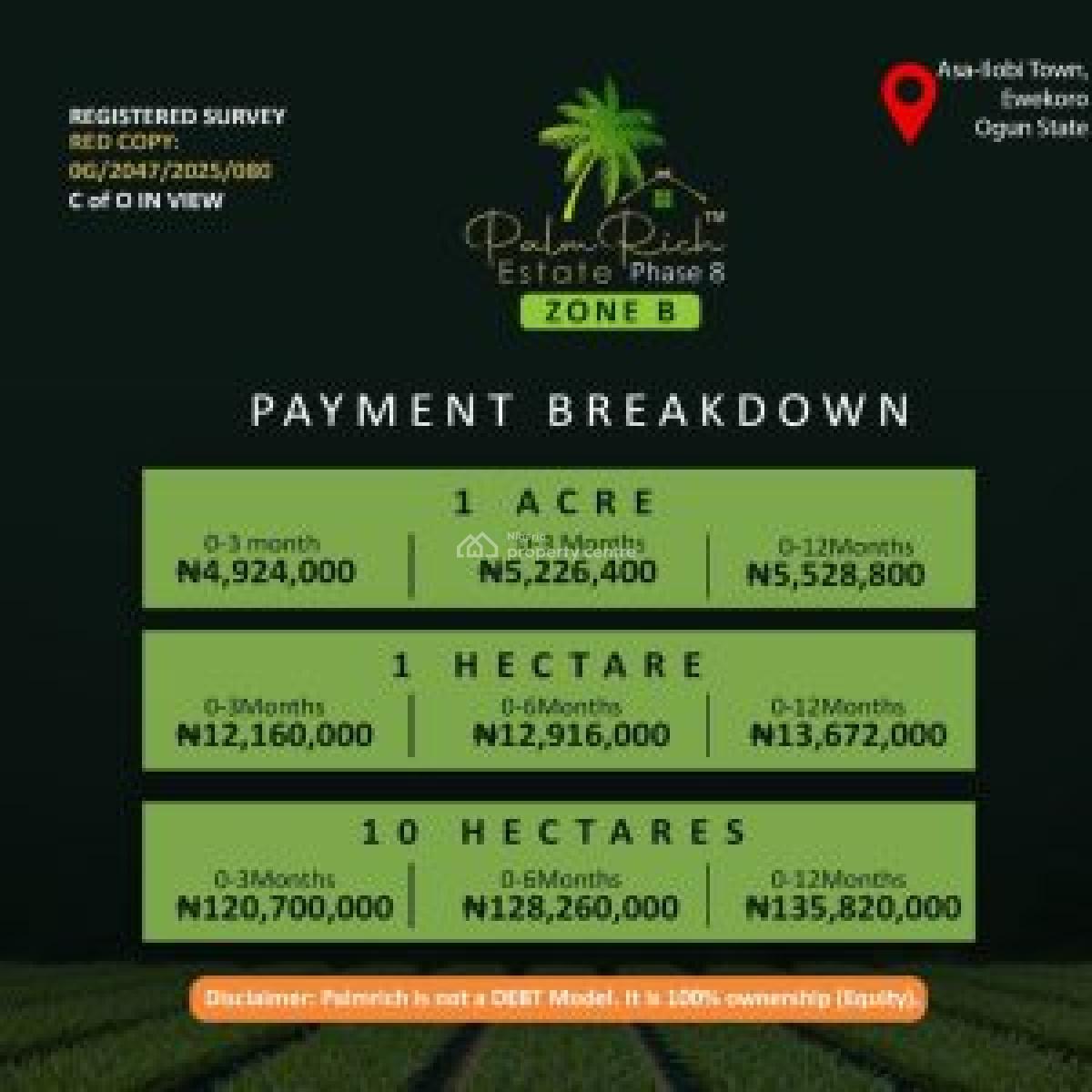 Palmrich Estate Phase 8 - Affordable Agricultural Land Investment, Ilu Aseyori Agro Smart City, Onigbedu, Ewekoro, Ewekoro, Ogun, Commercial Land for Sale