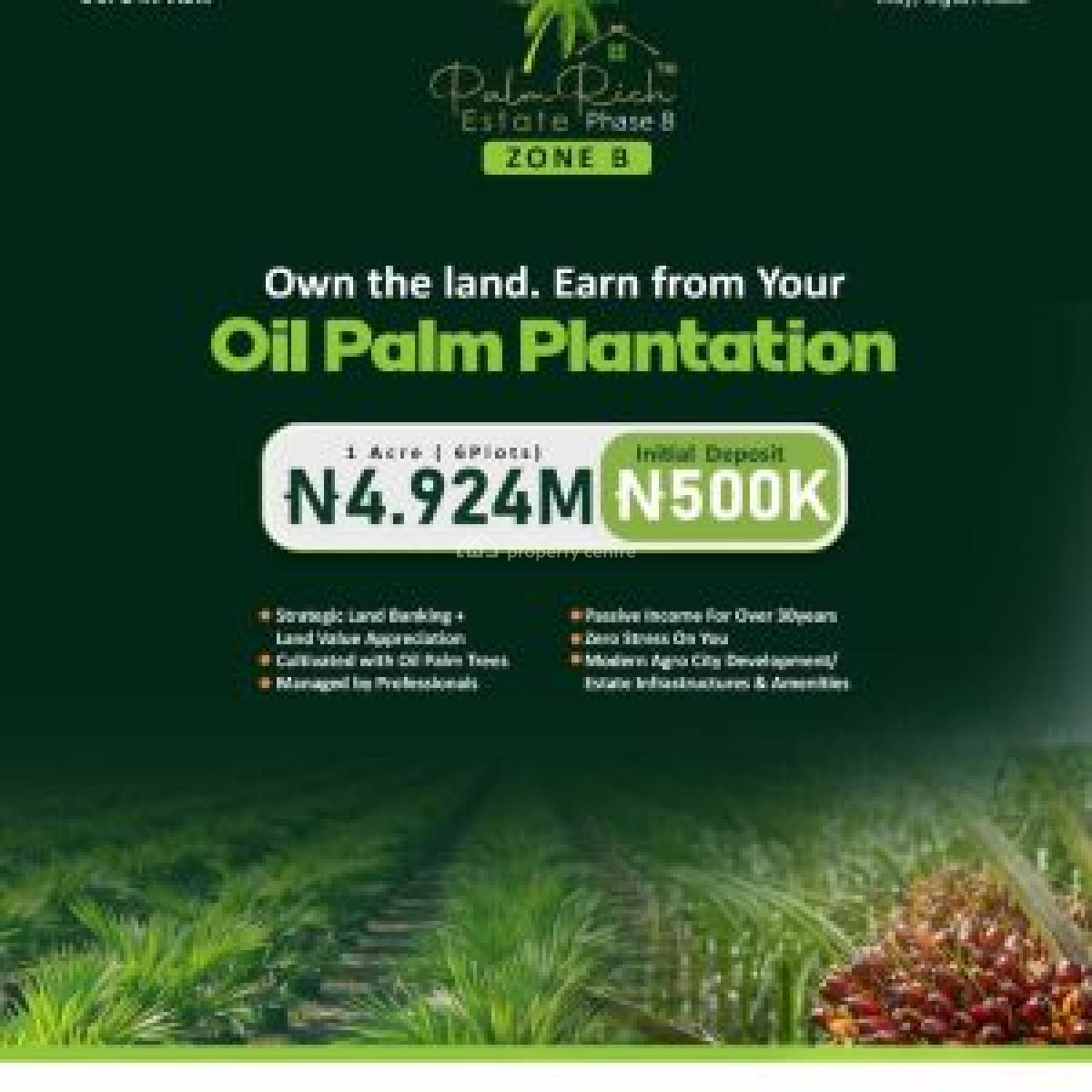 Palmrich Estate Phase 8 - Affordable Agricultural Land Investment, Ilu Aseyori Agro Smart City, Onigbedu, Ewekoro, Ewekoro, Ogun, Commercial Land for Sale