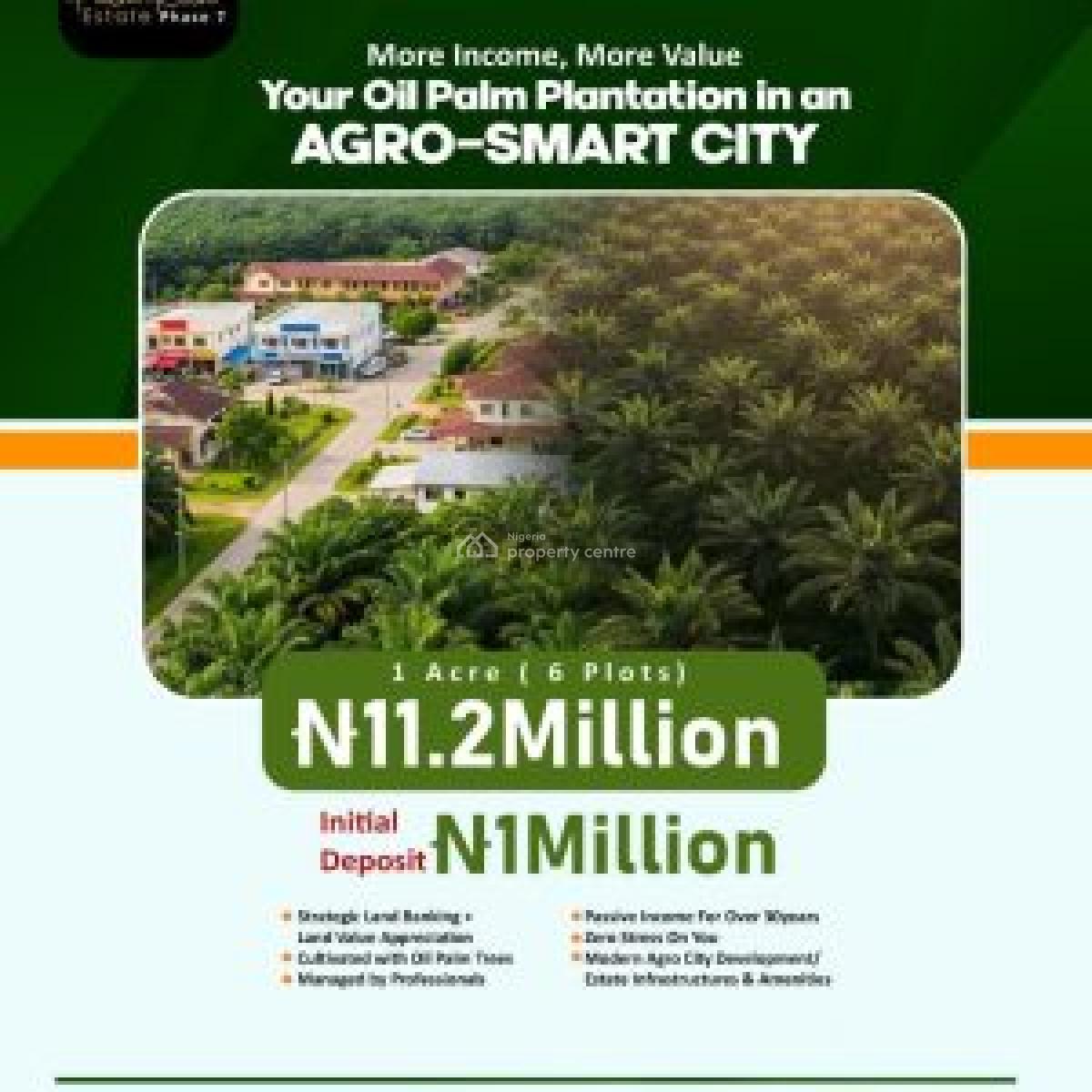 Affordable Agricultural Land with Up to 50 Years of Passive Income, Palmrich Estate Phase 7, Palm Fortune Agro Smart City, Ado-odo/ota, Ogun, Commercial Land for Sale