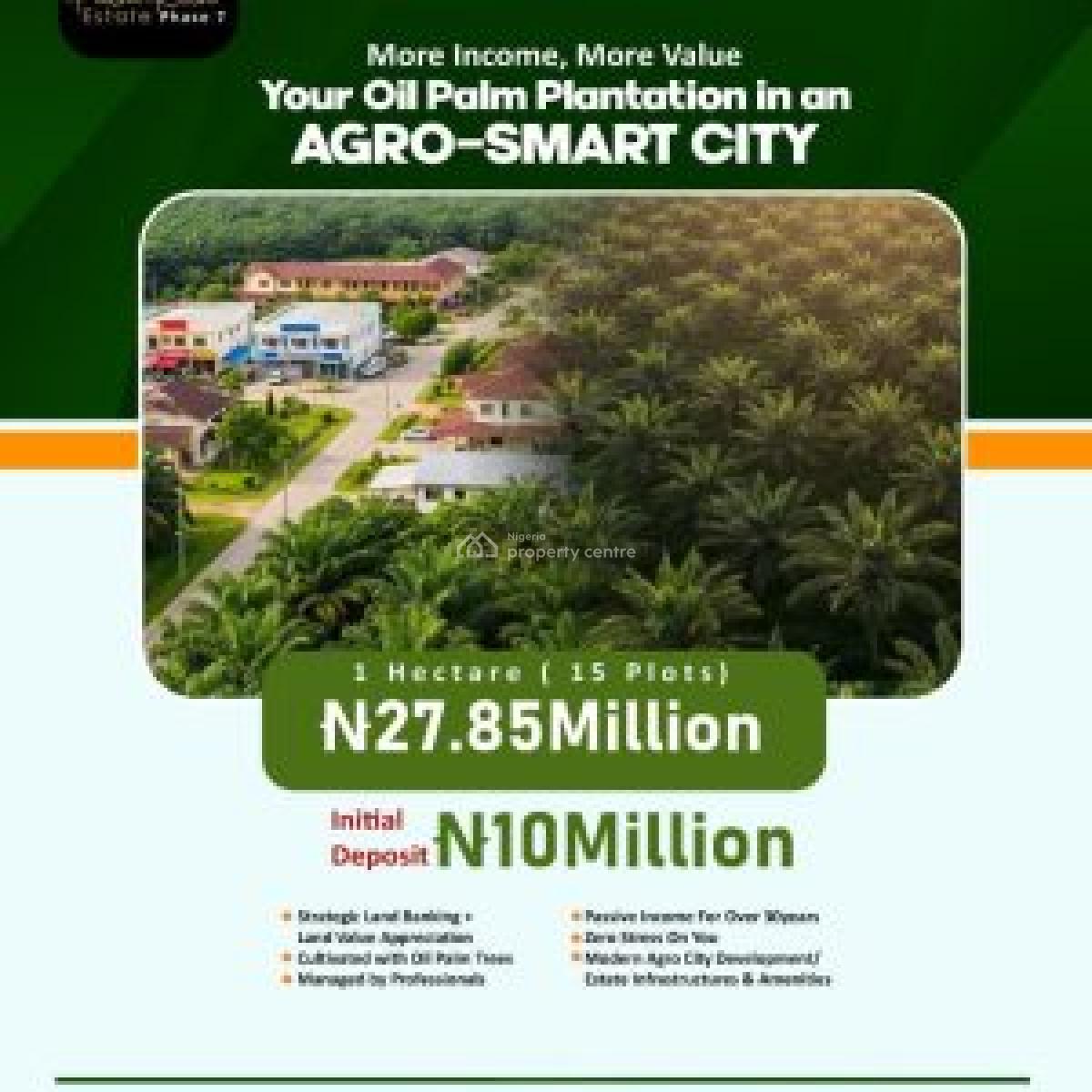 Affordable Agricultural Land with Up to 50 Years of Passive Income, Palmrich Estate Phase 7, Palm Fortune Agro Smart City, Ado-odo/ota, Ogun, Commercial Land for Sale