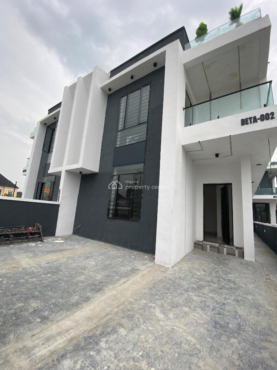 Luxury 4 Bedroom with Bq Wit Gud Light in an Est, Abraham Adesanya, Ajah, Lagos, Semi-detached Duplex for Sale