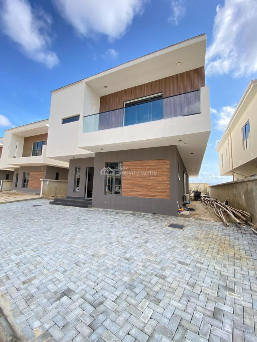 Fully Detached 5 Bedroom Detached Duplex with Pool in a Service Estate, Lekki Foresure Lagoon District Estate, Lekki Phase 1, Lekki, Lagos, Detached Duplex for Sale