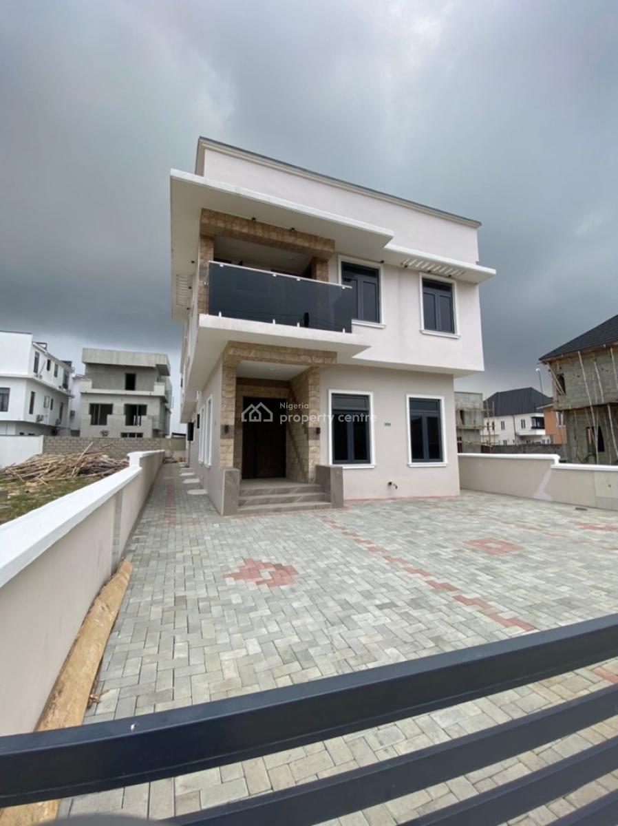 Newly 5 Bedroom Duplex with Bq Can Park 6 Cars in a Secure Estate, Orchid Road Lekki Lagos State, Lekki, Lagos, Detached Duplex for Sale