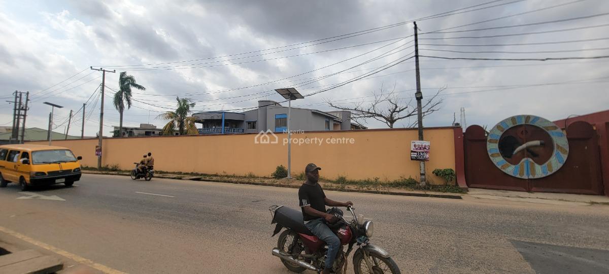 a Fully Detached Building Comes with About 10room on Large Expanse O, Directly on Agbe Road, New Oko Oba - Ahammadiyy, Abule Egba, Agege, Lagos, Warehouse for Rent