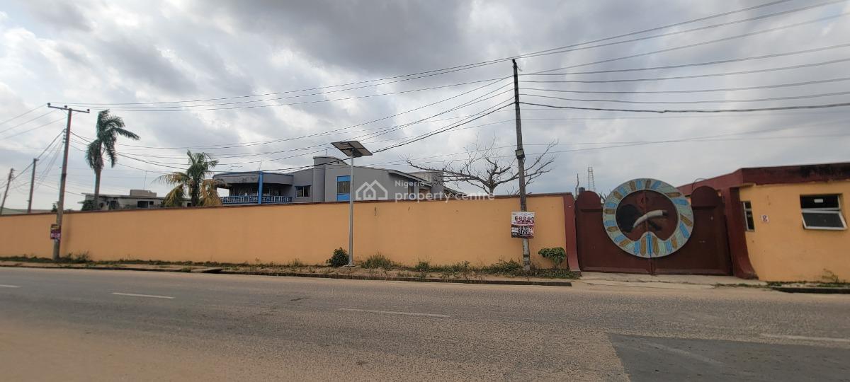 a Fully Detached Building Comes with About 10room on Large Expanse O, Directly on Agbe Road, New Oko Oba - Ahammadiyy, Abule Egba, Agege, Lagos, Warehouse for Rent