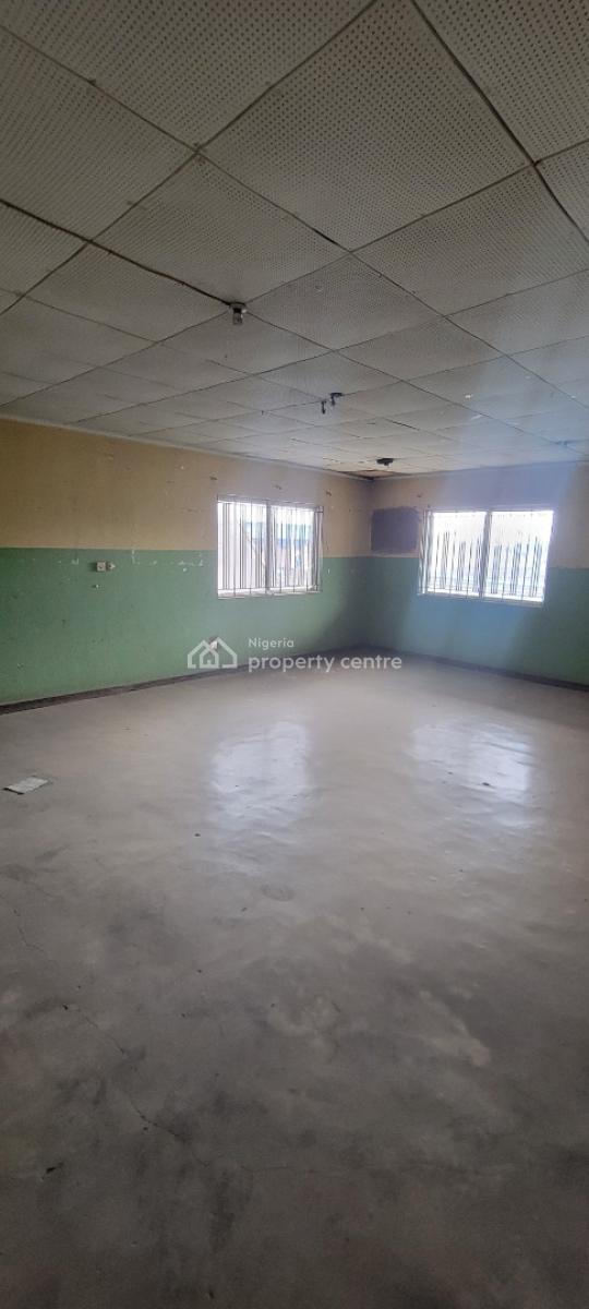 a Fully Detached Building Comes with About 10room on Large Expanse O, Directly on Agbe Road, New Oko Oba - Ahammadiyy, Abule Egba, Agege, Lagos, Warehouse for Rent