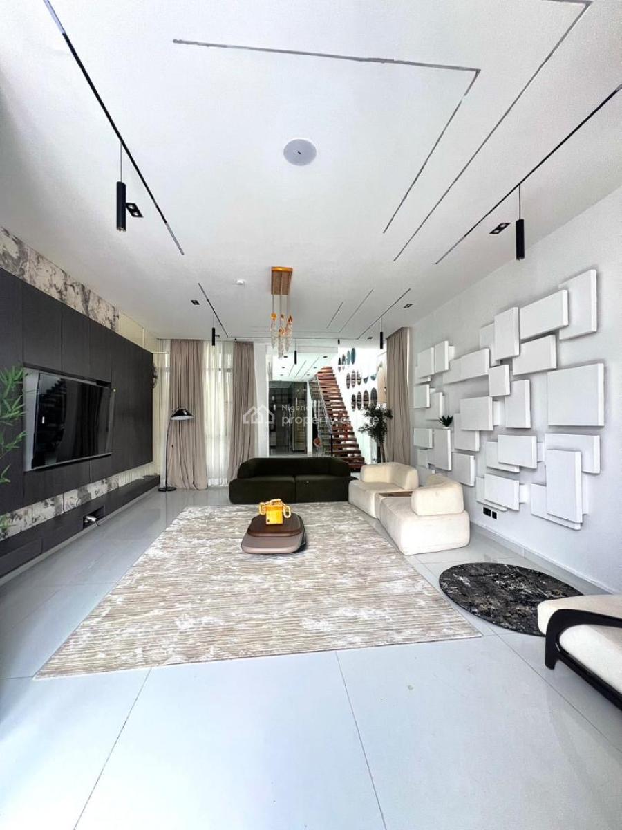 Furnished 5-bedroom Fully Detached House + Bq & Swimming Poo, Chevron, Lekki, Lagos, Detached Duplex for Sale