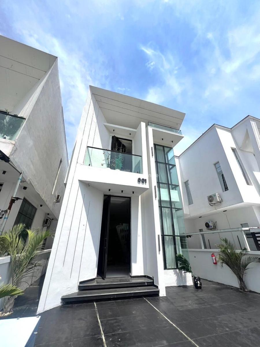 Furnished 5-bedroom Fully Detached House + Bq & Swimming Poo, Chevron, Lekki, Lagos, Detached Duplex for Sale