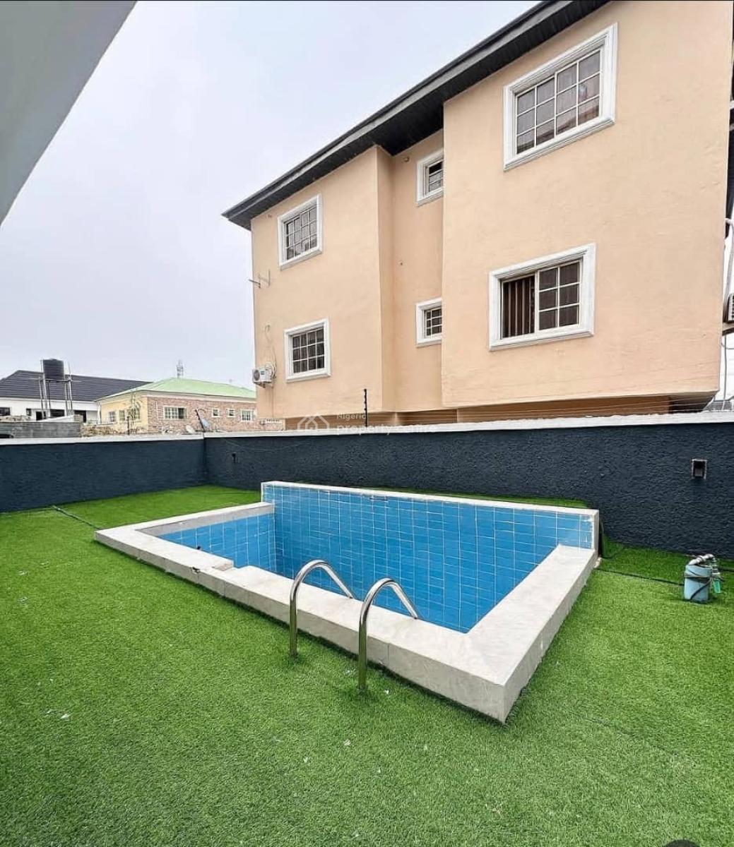 Newly Built 4bedroom Fully Detached Duplex,bq, Pool, 24hrs Light, Ado Road, Ajah, Lagos, Detached Duplex for Rent