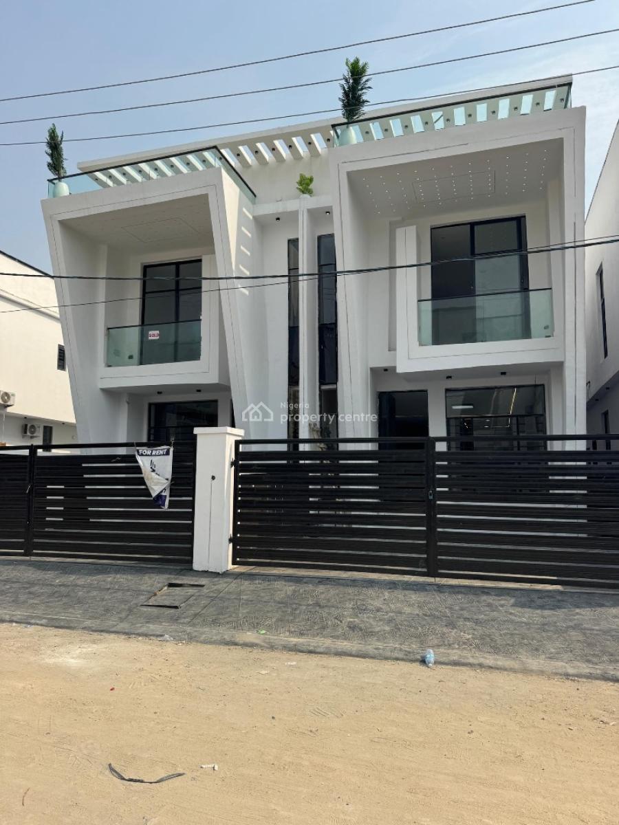 Self Serviced  Luxury 4 Bedroom Duplex with a Bq, Ikota, Lekki, Lagos, Semi-detached Duplex for Sale