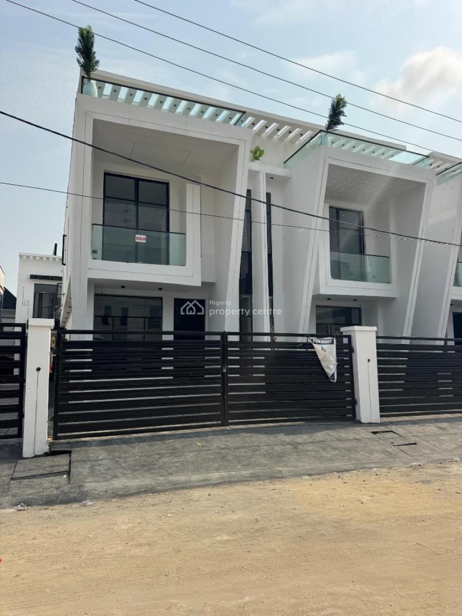 Self Serviced  Luxury 4 Bedroom Duplex with a Bq, Ikota, Lekki, Lagos, Semi-detached Duplex for Sale