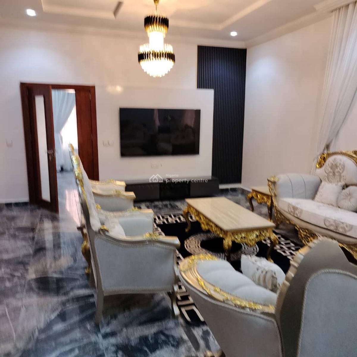 5 Bedrooms Stand Alone Fully Furnished Duplex with Separate 2 Rooms Bq, Guzape District, Abuja, Detached Duplex for Sale