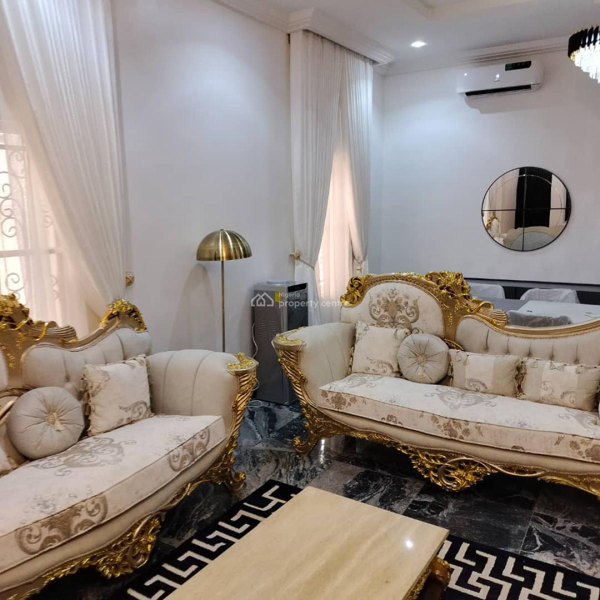 5 Bedrooms Stand Alone Fully Furnished Duplex with Separate 2 Rooms Bq, Guzape District, Abuja, Detached Duplex for Sale