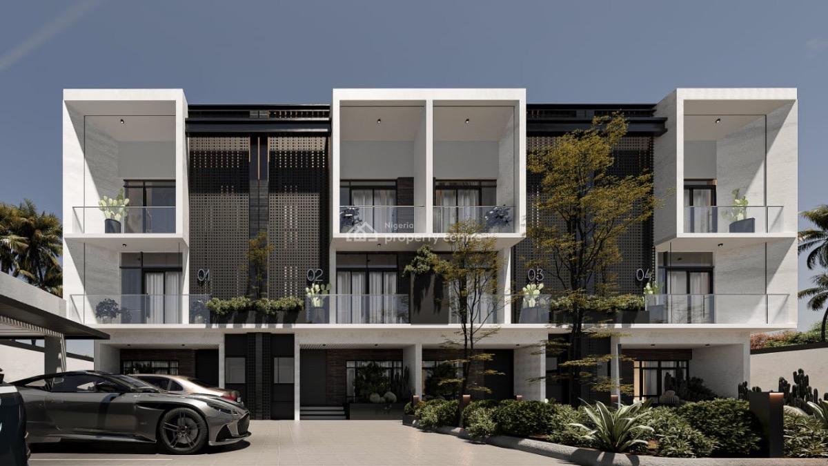 Luxury 4 Bedroom Duplex with Maids Room, Ben Ayade Crescent, Jahi, Abuja, Terraced Duplex for Sale