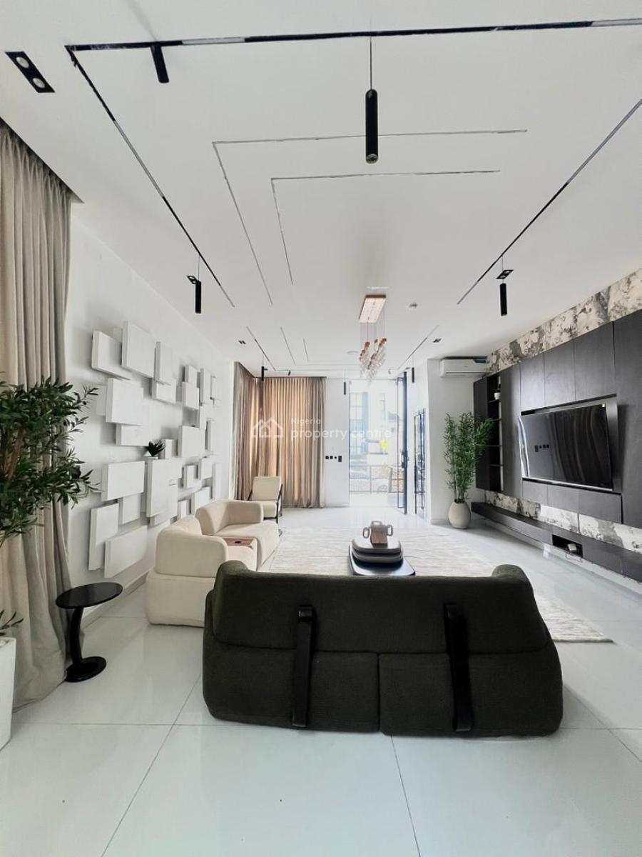 Furnished 5-bedroom Fully Detached House + Bq & Swimming Pool, Chevron, Lekki, Lagos, Detached Duplex for Sale